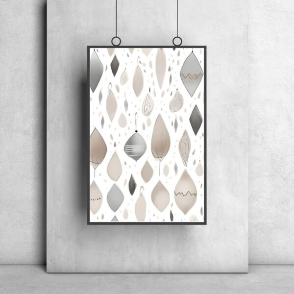 Boho abstract wall art neutral tones