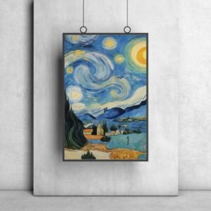 Van Gogh style painting wall