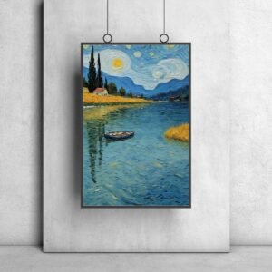 Van Gogh style painting wall