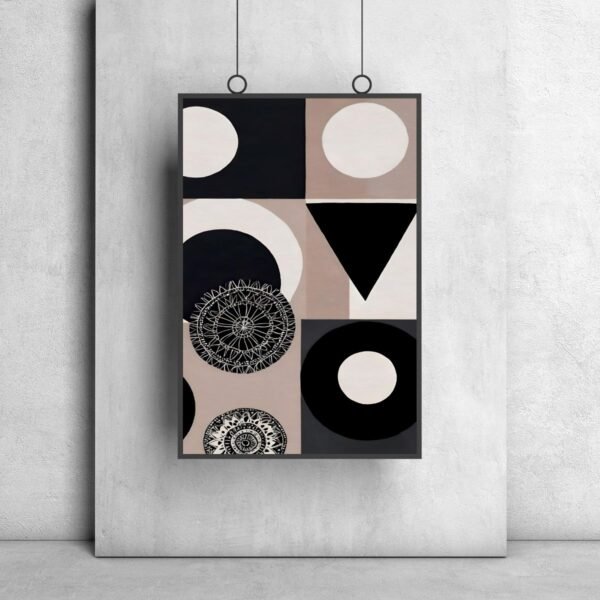 Boho abstract black tones