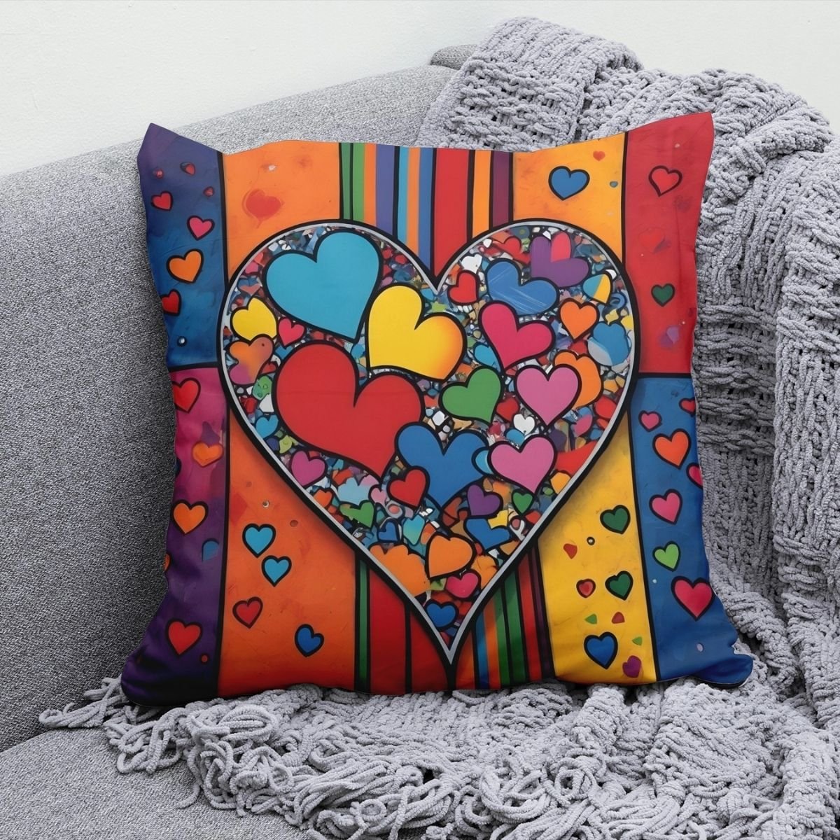 pillowcase joyful cubism