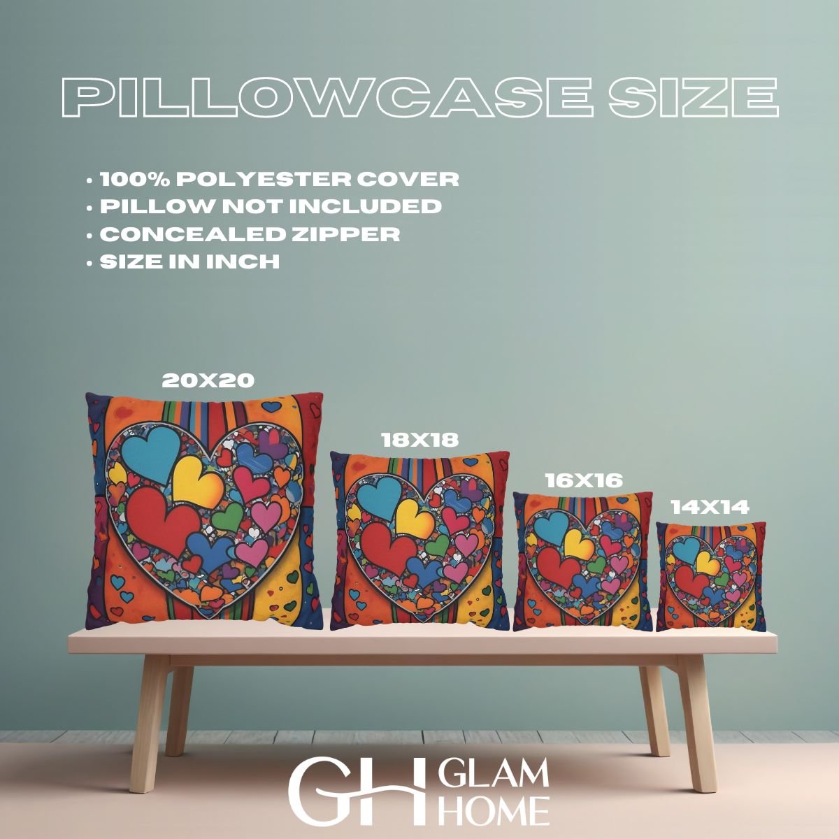pillowcase joyful cubism